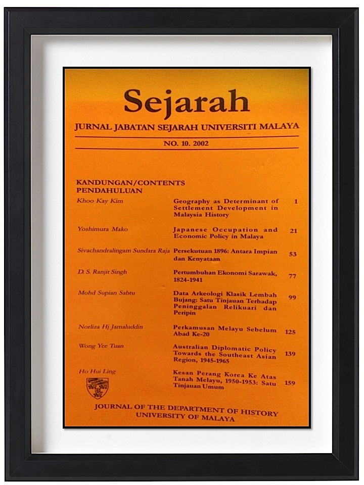 					View Vol. 10 No. 10 (2002): SEJARAH
				